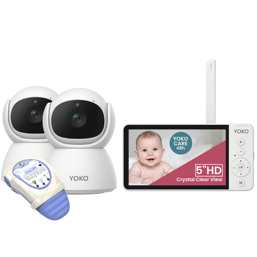 YOKO DREAM Strażnik oddechu: Elektroniczna niania YOKO X5™DUO + Monitor oddechu SNUZA HERO MD (wyrób medyczny)