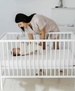 Łóżeczko dla niemowląt Natulino DreamNest 120 x 60 z materacem PURE AIR Coco (pianka - kokos) 