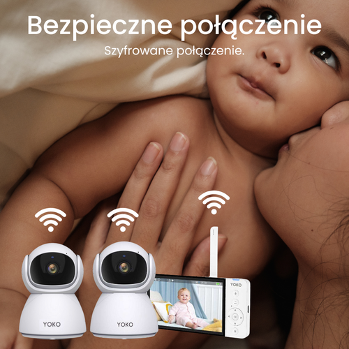 YOKO DREAM Strażnik oddechu: Elektroniczna niania YOKO X5™DUO + Monitor oddechu SNUZA HERO MD (wyrób medyczny)