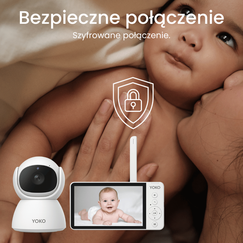 YOKO DREAM Strażnik oddechu:  Niania YOKO X5  + Monitor oddechu Babysense 8 nowej generacji (Wyrób medyczny)