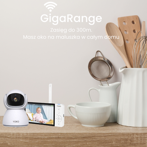 YOKO DREAM Strażnik oddechu: Niania YOKO X5 + Monitor oddechu Babysense 8 nowej generacji (Wyrób medyczny)