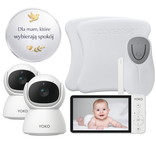 YOKO DREAM Strażnik oddechu:  Elektroniczna niania YOKO X5™DUO + Monitor oddechu Babysense 8 nowej generacji (Wyrób medyczny)