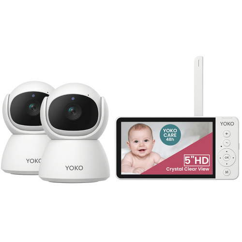Elektroniczna niania YOKO X5™DUO + Monitor oddechu Babysense 8 nowej generacji (Wyrób medyczny).  