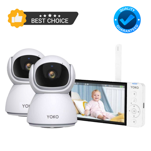 YOKO DREAM Strażnik oddechu: Elektroniczna niania YOKO X5™DUO + Monitor oddechu Babysense 8 nowej generacji (Wyrób medyczny)