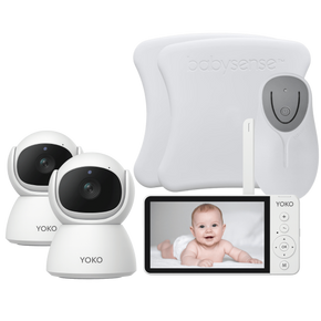 YOKO DREAM Strażnik oddechu: Elektroniczna niania YOKO X5™DUO + Monitor oddechu Babysense 8 nowej generacji (Wyrób medyczny)