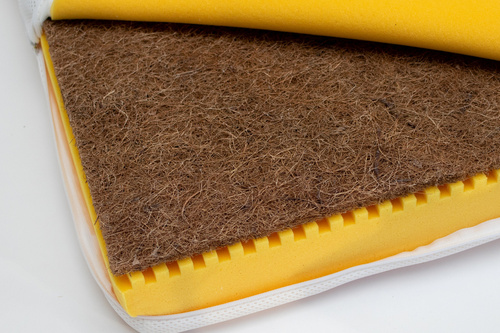 Łóżeczko dla niemowląt Natulino 120 x 60 z materacem PURE AIR Coco (pianka - kokos) 