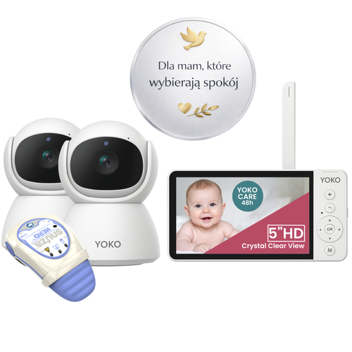 YOKO DREAM Strażnik oddechu: Elektroniczna niania YOKO X5™DUO + Monitor oddechu SNUZA HERO MD (wyrób medyczny)